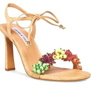 New Chelsea & Violet Tristy Beaded Sandals